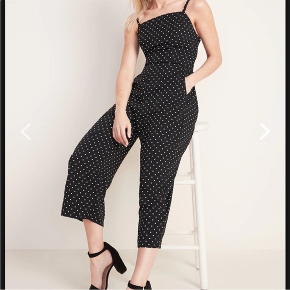 Old Navy Pants - Polka dot square neck Jumpsuit